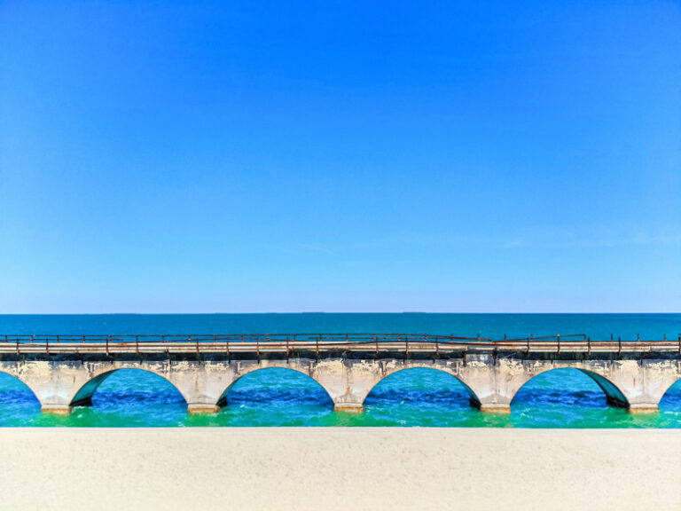 Arched Bridge Old Channel 5 Turquoise Waters from the Overseas Highway Florida Keys 2020 4