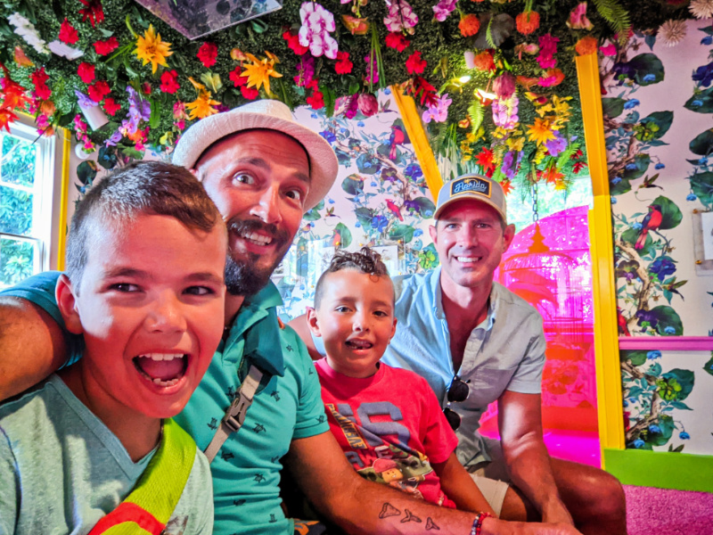 Full Taylor Family in Floral Room at Audubon House and Gardens Key West Florida Keys 2021 1