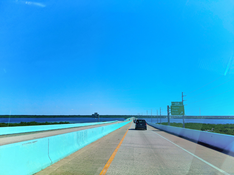 Beginning of the Overseas Highway Florida Keys Key Largo 2020