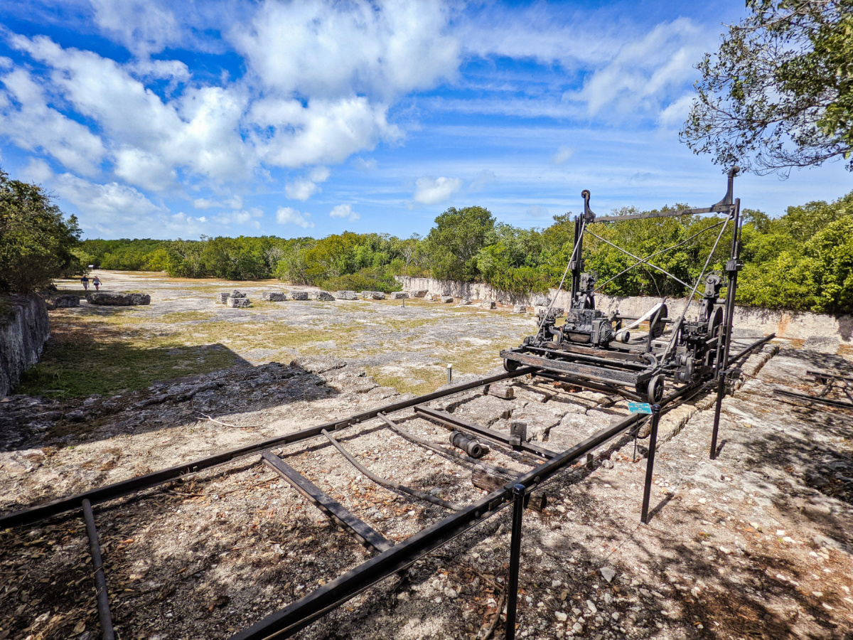 Railroad Quarry Equipment at Windley Key Fossil Reef Geological State Park Florida Keys 1