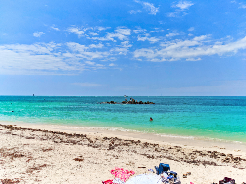 Swimming Beach at Fort Zachary Taylor State Park Key West Florida Keys