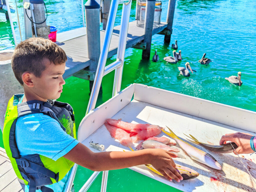 Cleaning fish with Two Conchs Fishing Marathon Key Florida Keys 2020 3