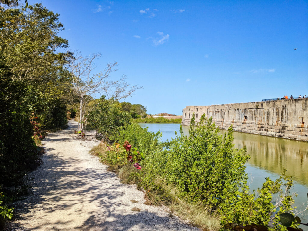 Moat Trail at Fort Zachary Taylor State Park Key West Florida Keys 1