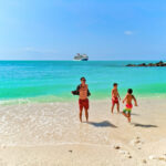 Taylor Family on beach at Fort Zachary Taylor State Park Key West Florida Keys 4