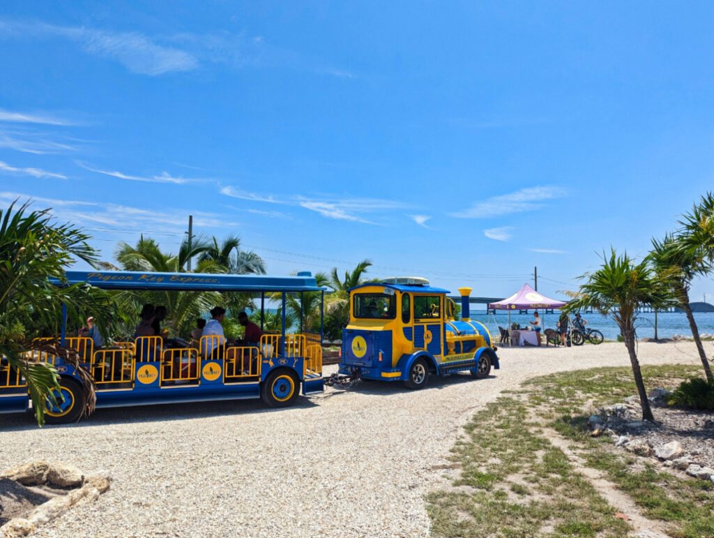 Train Tram on Historic Pigeon Key Tour Middle Keys Florida Keys 3