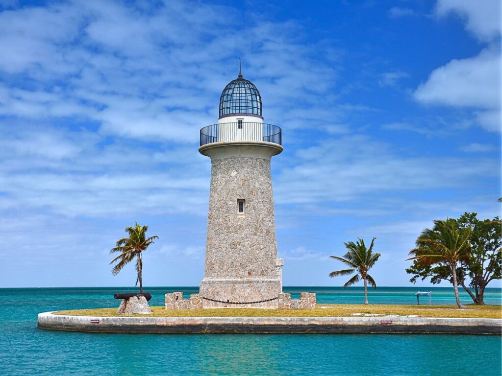 Boca Chita Key Lighthouse in Biscayne National Park Florida