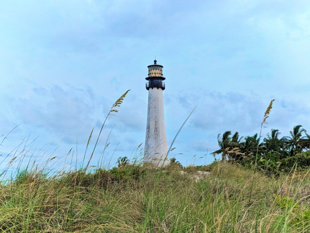 Cape Florida Lighthouse from Dunes Miami Florida 1