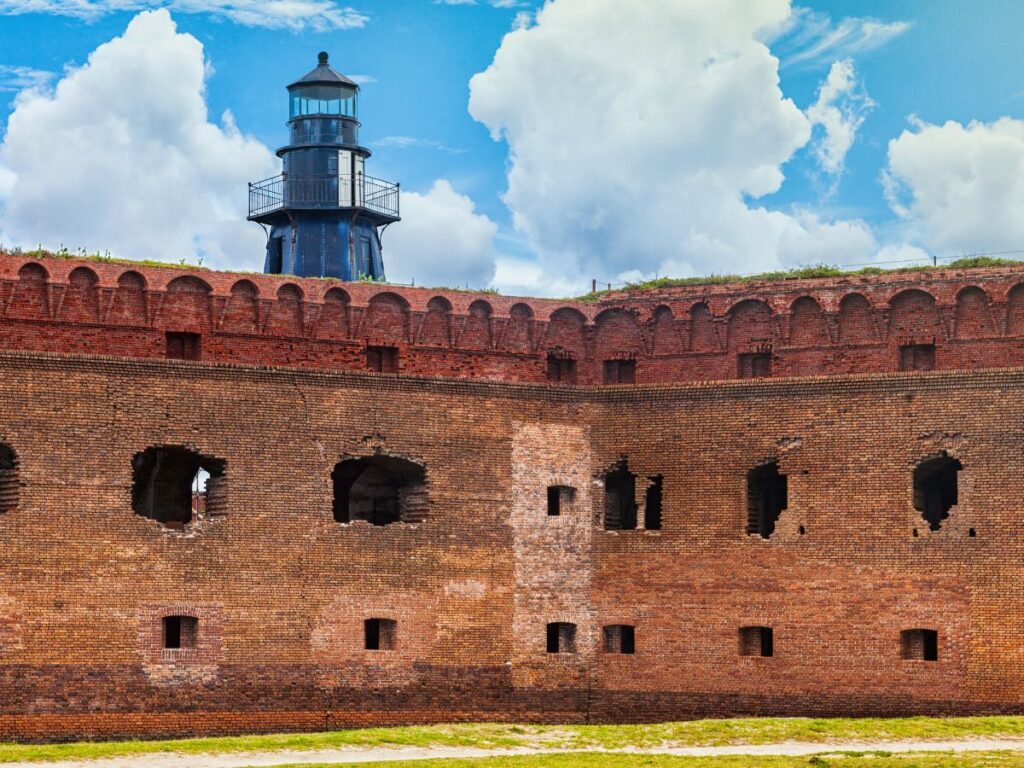 Dry Tortugas Harbor Lighthouse at Fort Jefferson Dry Tortugas National Park Florida Keys