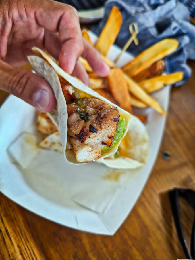 Grilled Fish Tacos at Toasted Coconut Pool Bar at 24 North Hotel Key West Florida Keys 2