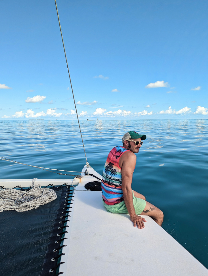 Rob Taylor on Java Cat Catamaran with Key West Eco Tours Florida Keys 1