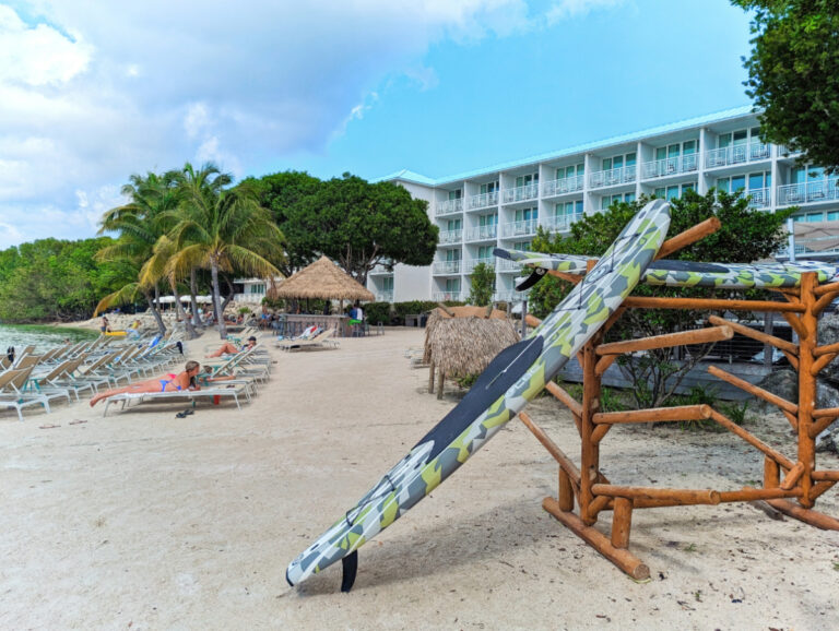 SUPs at Beach at Bakers Cay Resort Key Largo Florida Keys 1