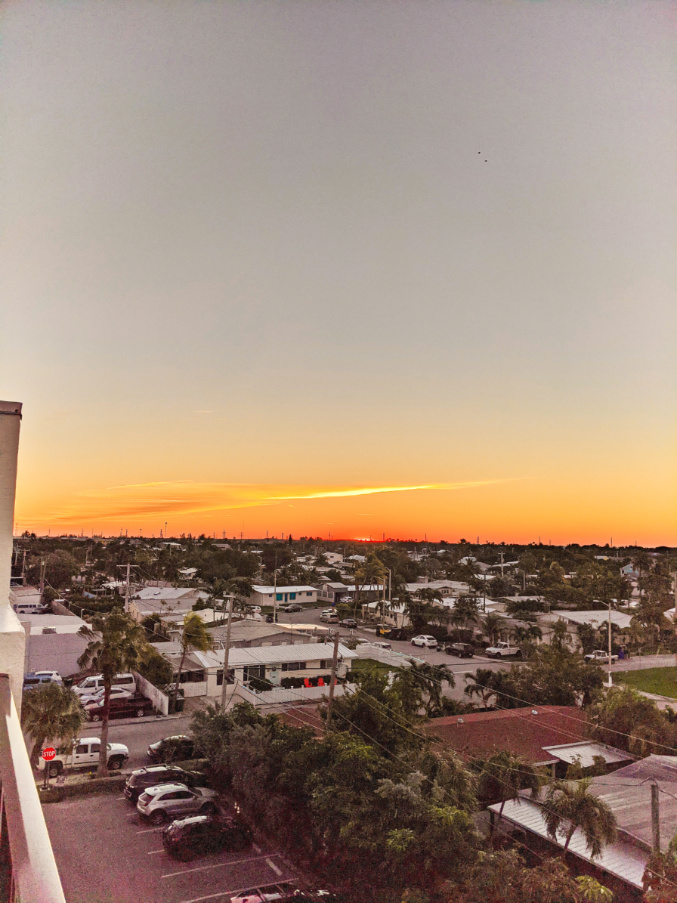 Sunrise from Deck at Laureate Key West Hotel Florida Keys 2020 1