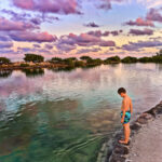 Taylor Family in Salt Water Lagoon at Hawks Cay Resort Duck Key Florida Keys 2020 5