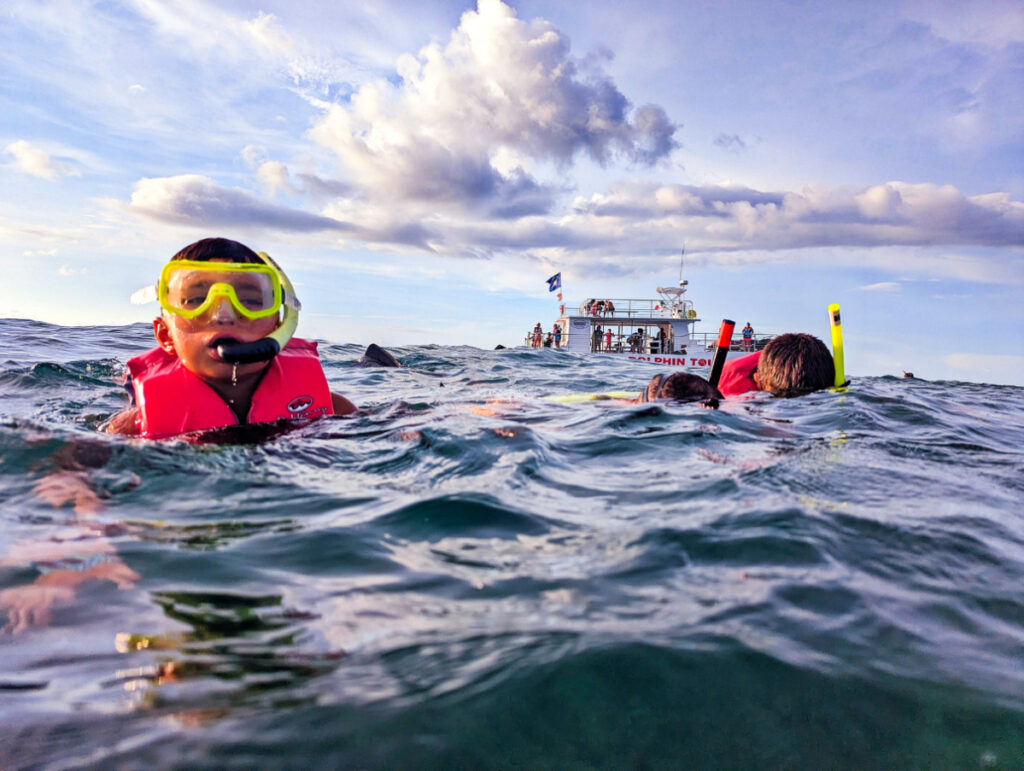 Taylor Family with Sunset Watersports Catamaran Evening Snorkel Tour Key West Florida Keys 1