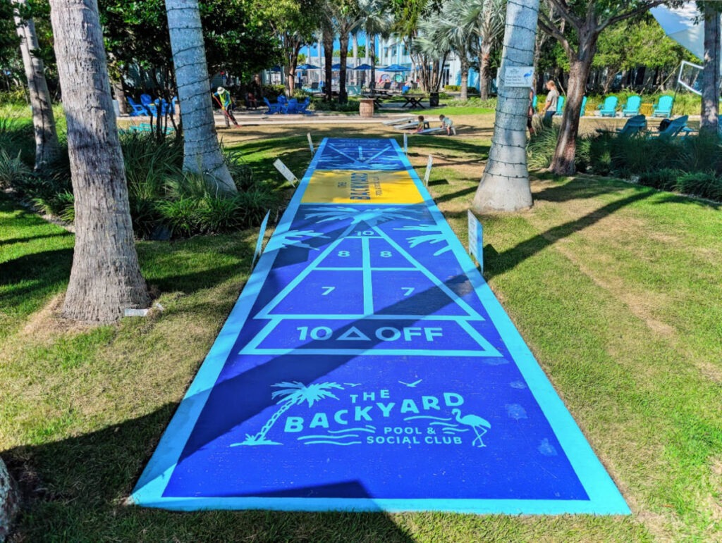 Backyard Social Club Shuffleboard at Blue Flamingo Resort Key West Florida Keys 2