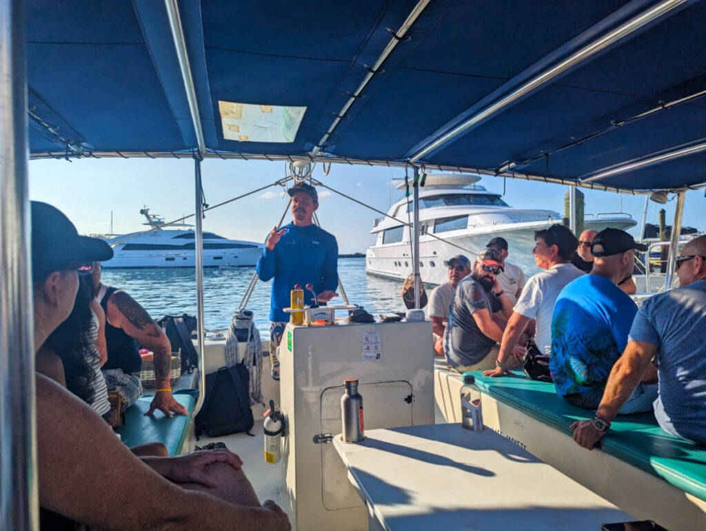 Captain of Blu Q Honest Eco Tours Sunset Dolphin Catamaran Sailing Key West Florida Keys 1