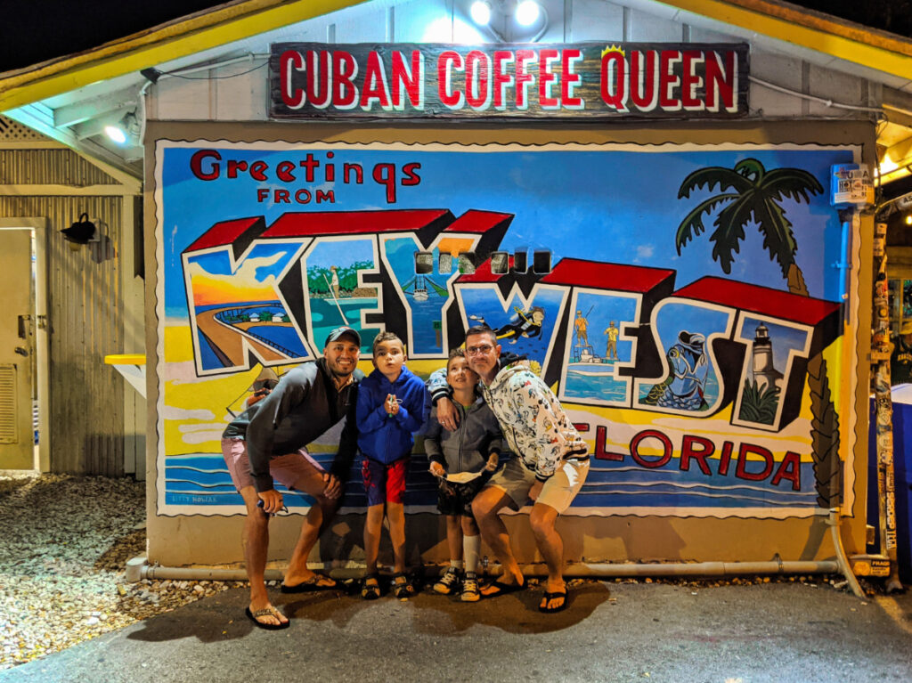 Full Taylor Family at Key West Postcard mural Florida Keys 2020 1