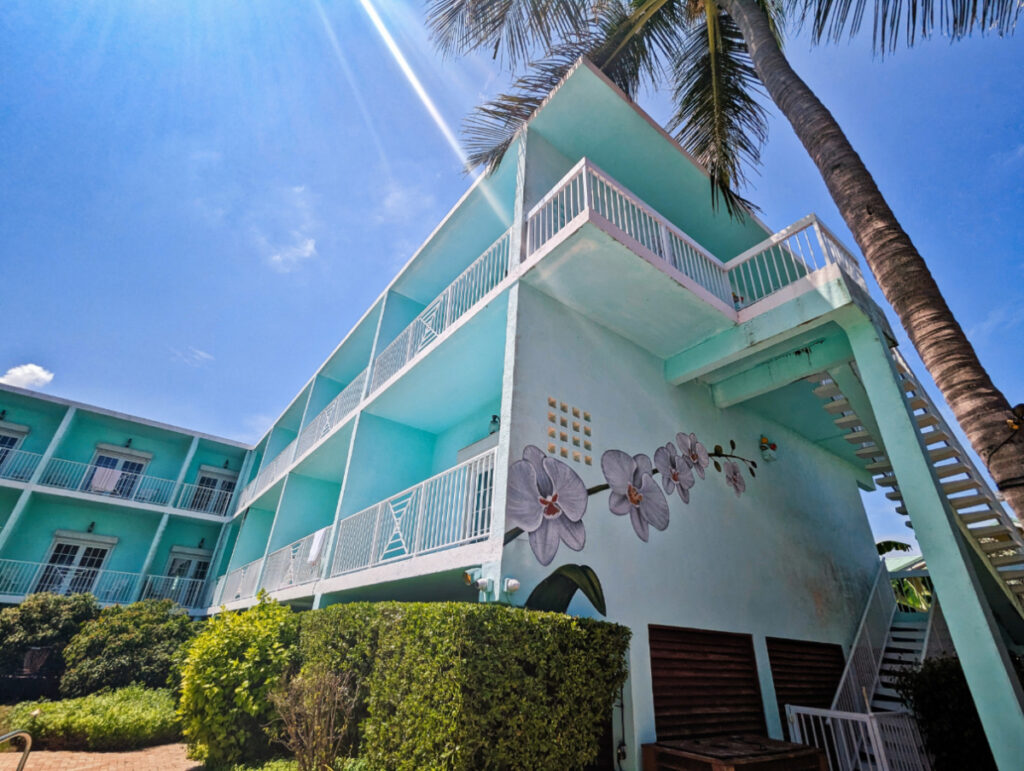 Orchid Mural on Exterior of Grassy Flats Resort Grassy Key Marathon Florida Keys 2