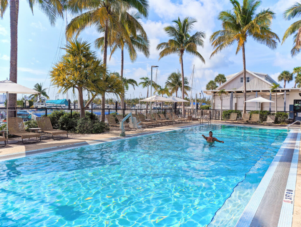 Rob Taylor in Swimming Pool at Perry Hotel Key West Florida Keys 2