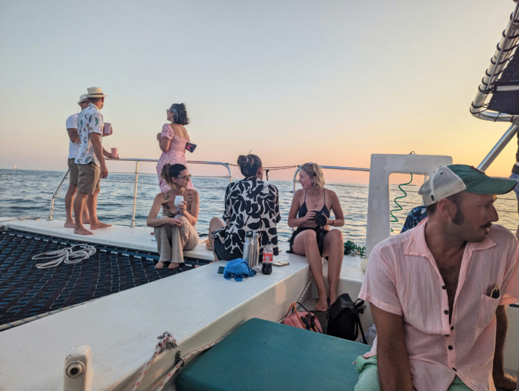 Rob Taylor on Blu Q Honest Eco Tours Sunset Dolphin Catamaran Sailing Key West Florida Keys 1