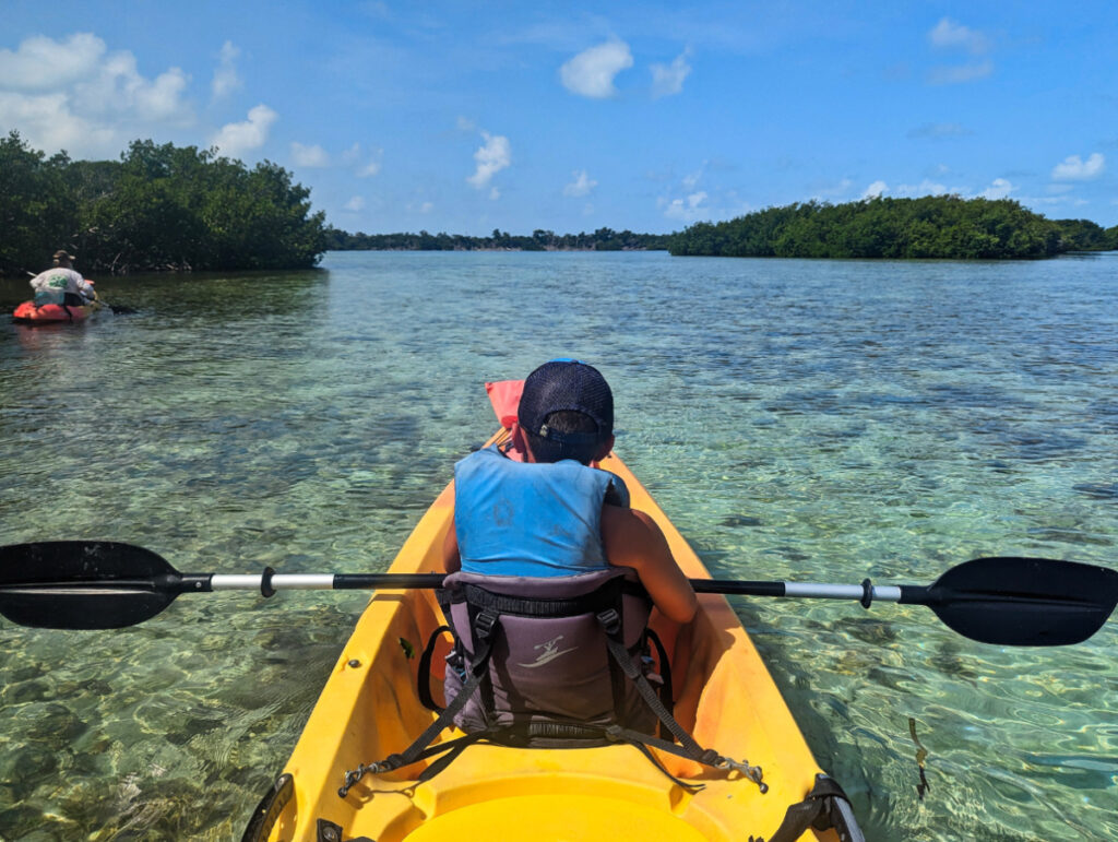 Taylor Family on guided kayak tour with Geiger Key Paddle Hut Key West Florida Keys 1