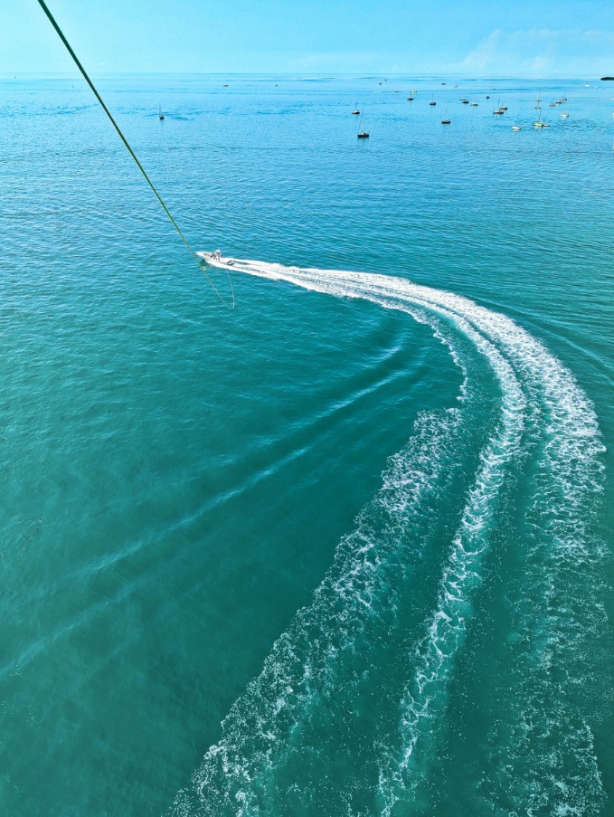 View from Parasailing with Sebago Watersports over Key West Florida Keys 3