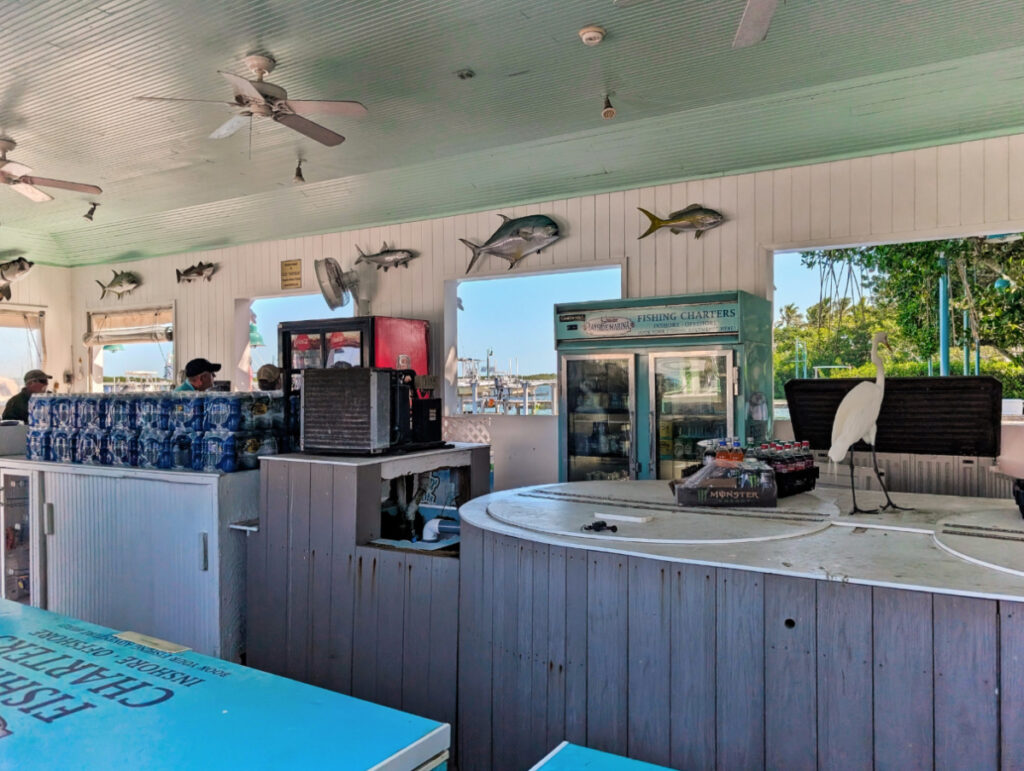 Bait Shop on dock at Bass Pro Shop World Wide Sportsman Islamorada Florida Keys 1