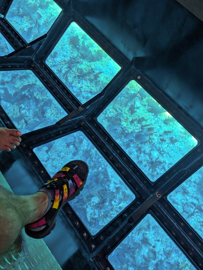 Glass Bottom Catamaran at John Pennekamp Coral Reef State Park Key Largo Florida Keys 4