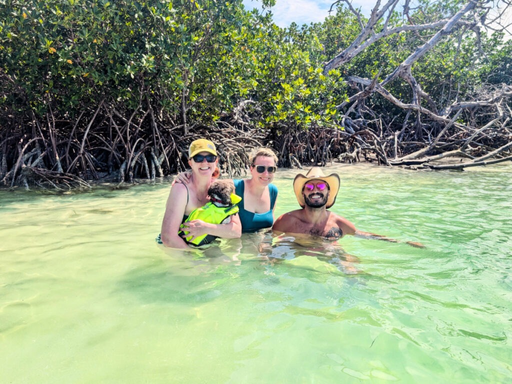 Hanging out at a backwaters sandbar with Lazy Dog Adventures Key West Florida Keys 3