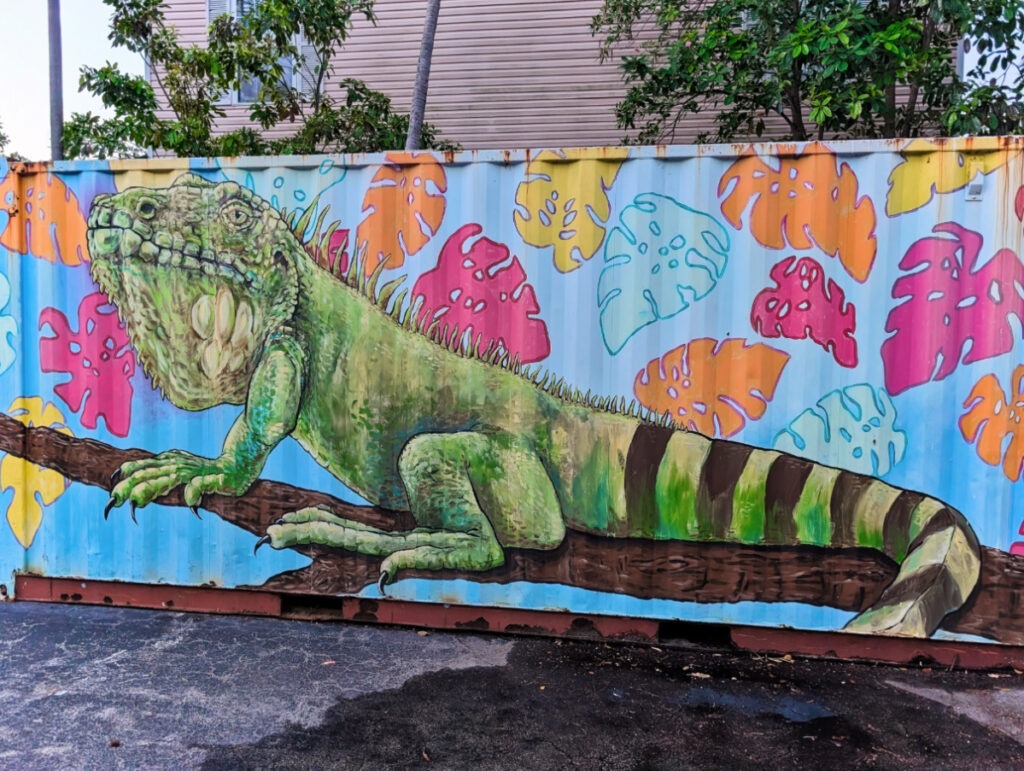Iguana Mural at Havana Cabana Resort Key West Florida Keys 1