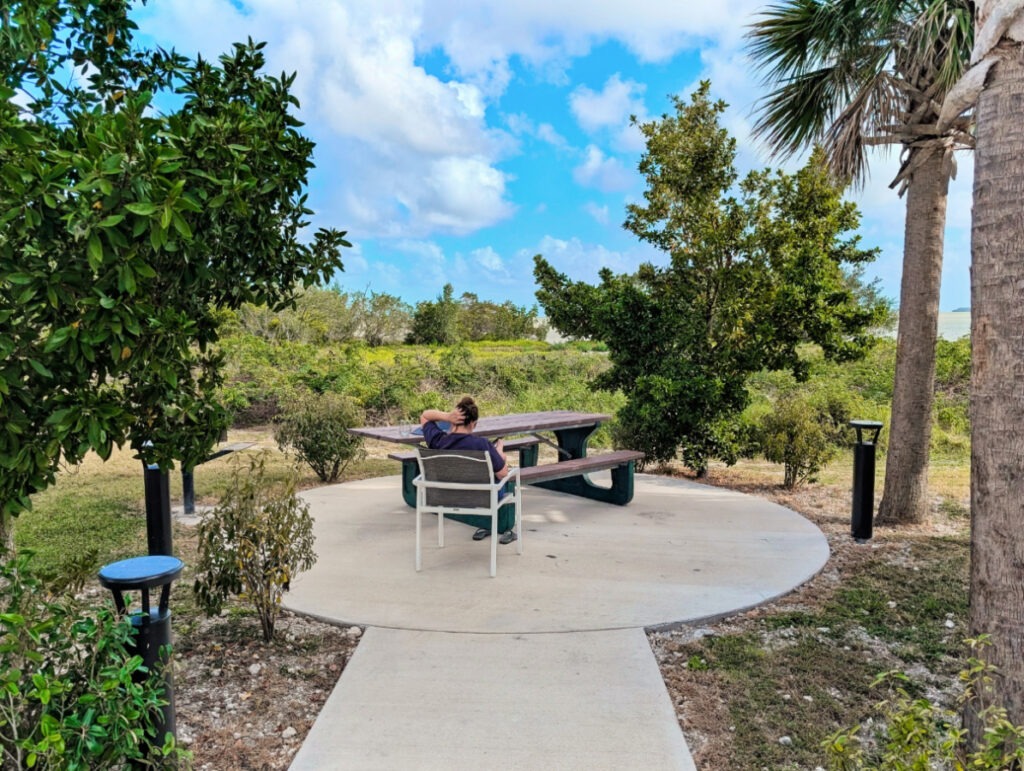 Picnic Tables at Flamingo Lodge Everglades National Park Florida 1