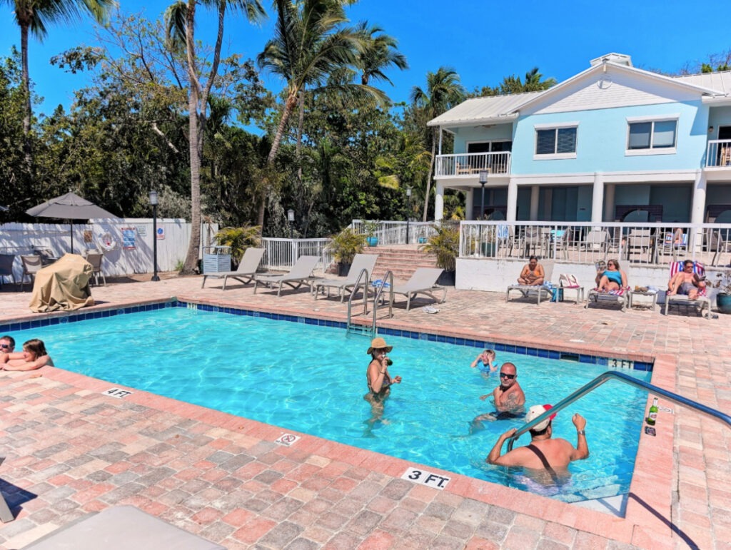Pool Patio area at Bayside Inn Key Largo Florida Keys 3