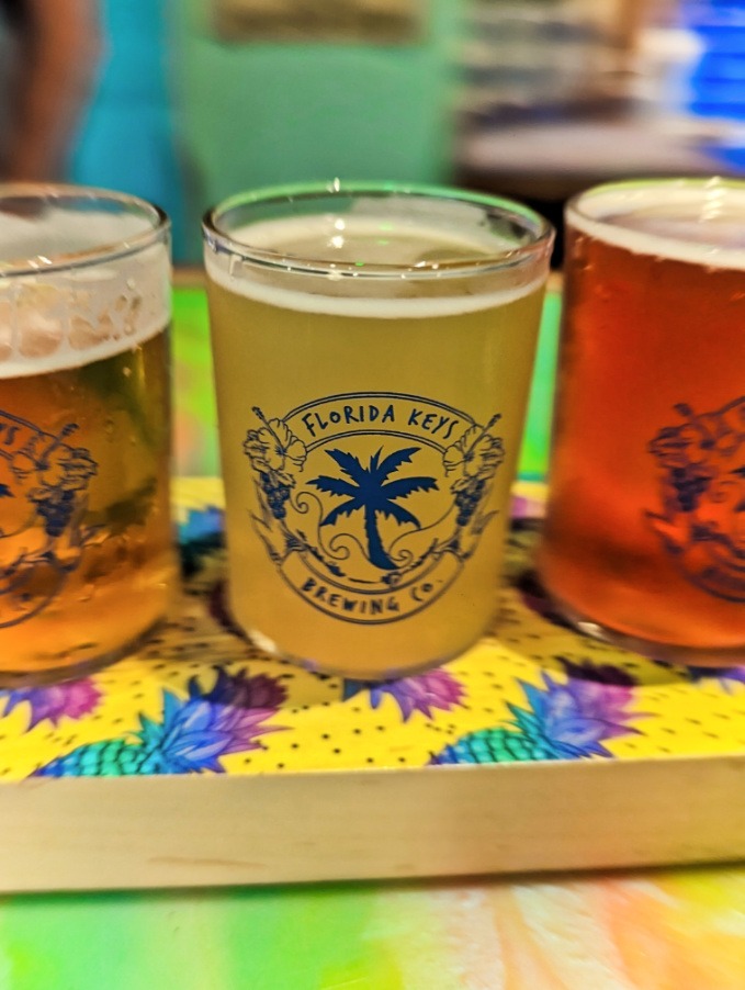 Beer Tasting Flight at Florida Keys Brewing Co Islamorada Florida Keys 1