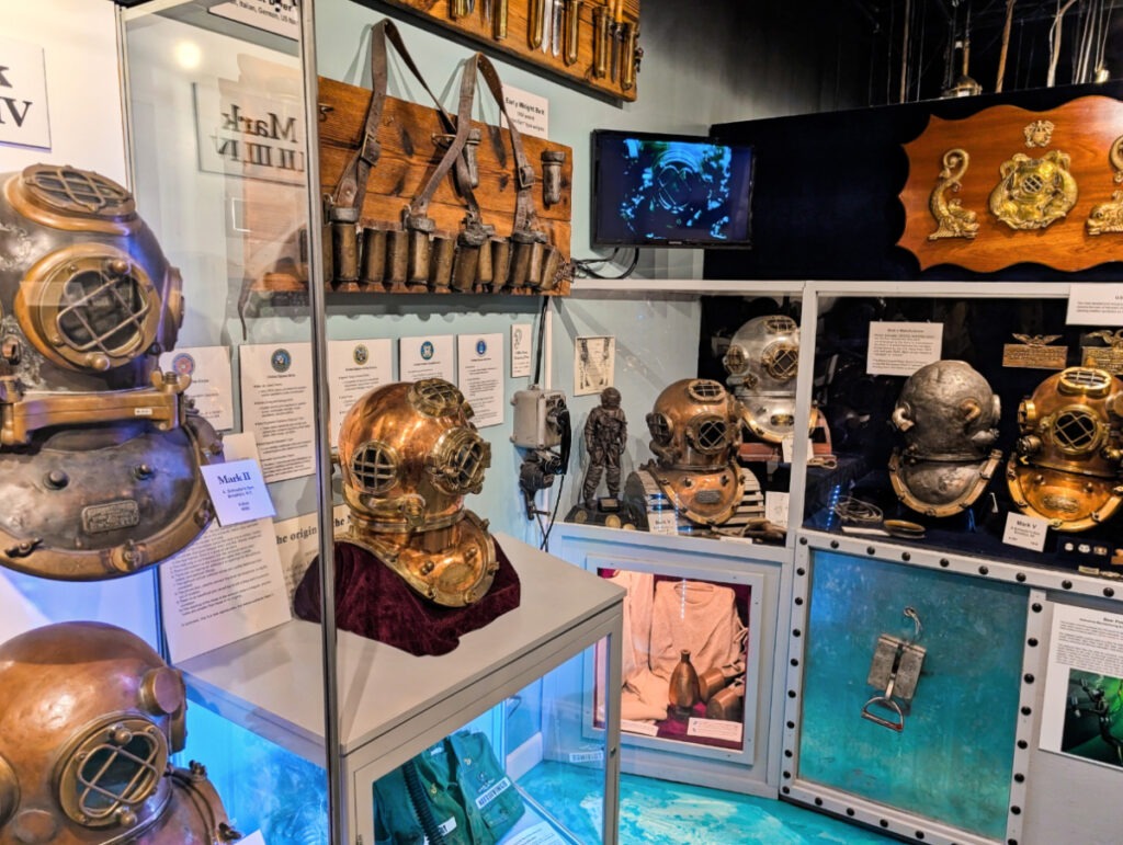 Diving Helmets Exhibits at History of Diving Museum Islamorada Florida Keys 1
