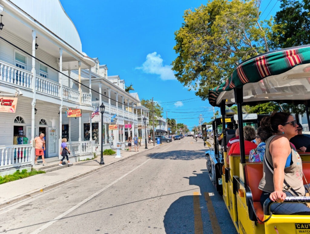Duval Street from Conch Train Tour Key West Florida Keys 1