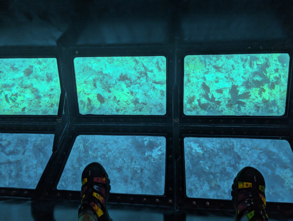 Glass Bottom Catamaran at John Pennekamp Coral Reef State Park Key Largo Florida Keys 3