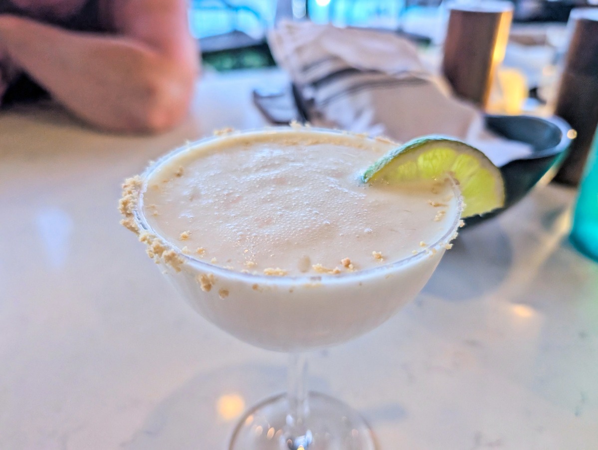 Key Lime Cocktail at Lighthouse Kitchen and Bar at Faro Blanco Resort Marathon Florida Keys 2