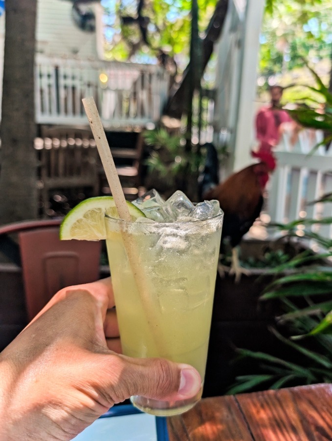 Key Lime Margarita at First in Flight PanAm Bar in Key West Florida Keys 1