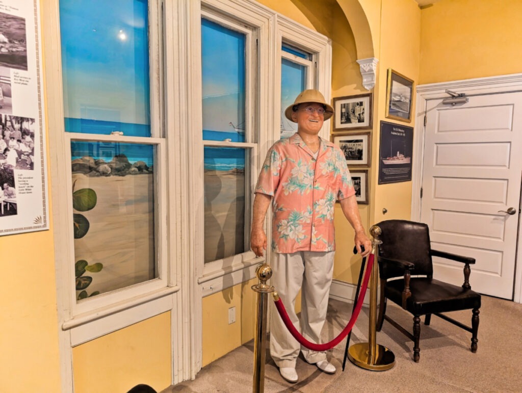 Mannequin of Harry S Truman in Truman Little White House Key West Florida Keys 1