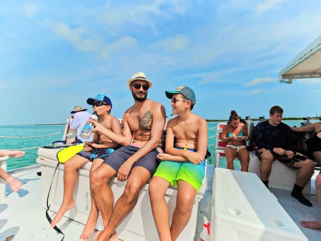 Taylor Family out with Captain Hooks Looe Key Reef Snorkeling Big Pine Key Florida Keys 1