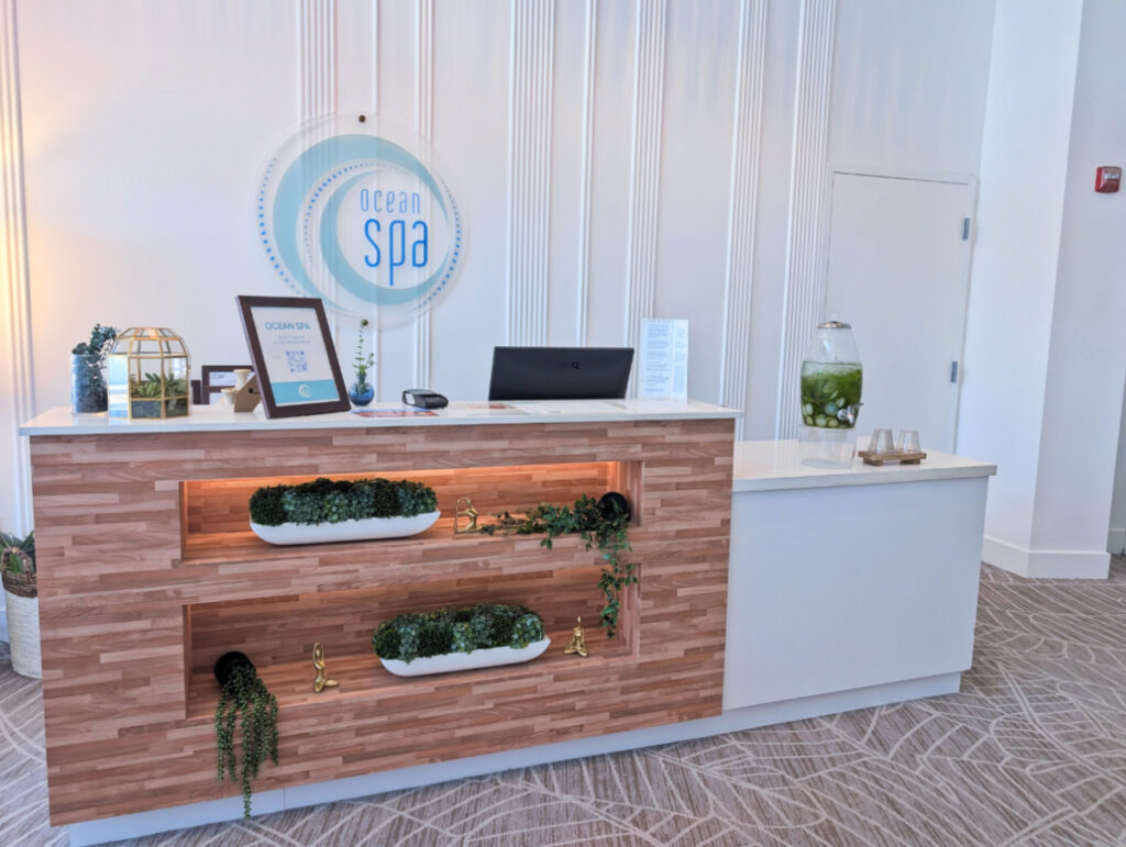 Reception Desk at Ocean Spa at Faro Blanco Resort Marathon Florida Keys 1