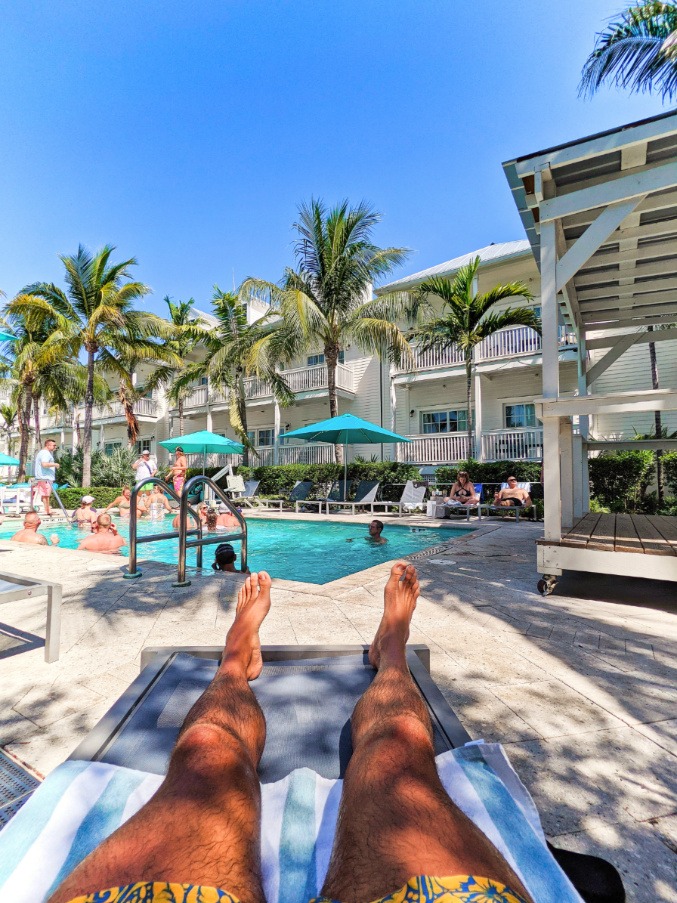 Taylor Family in Swimming Pool at Marker Resort Hotel Key West Florida Keys 8
