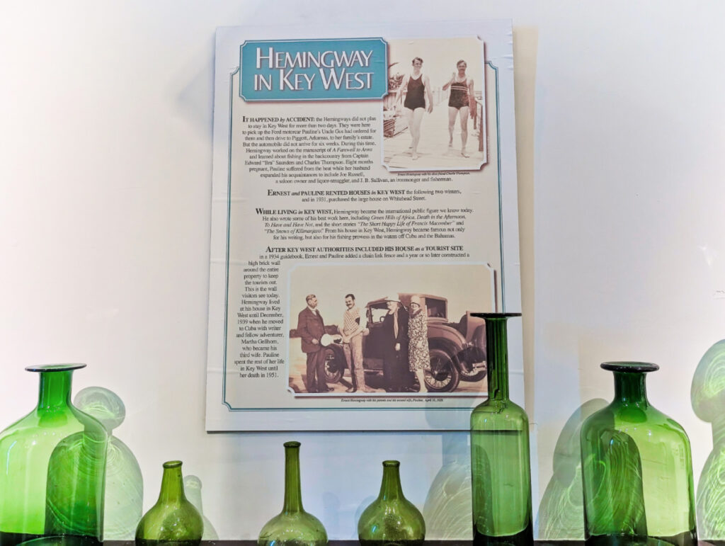 Hemingway Exhibit at Key West Museum of Art and History at the Customs House Florida Keys 1