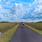 Kelly biking at Shark Valley in Everglades National Park Florida 1