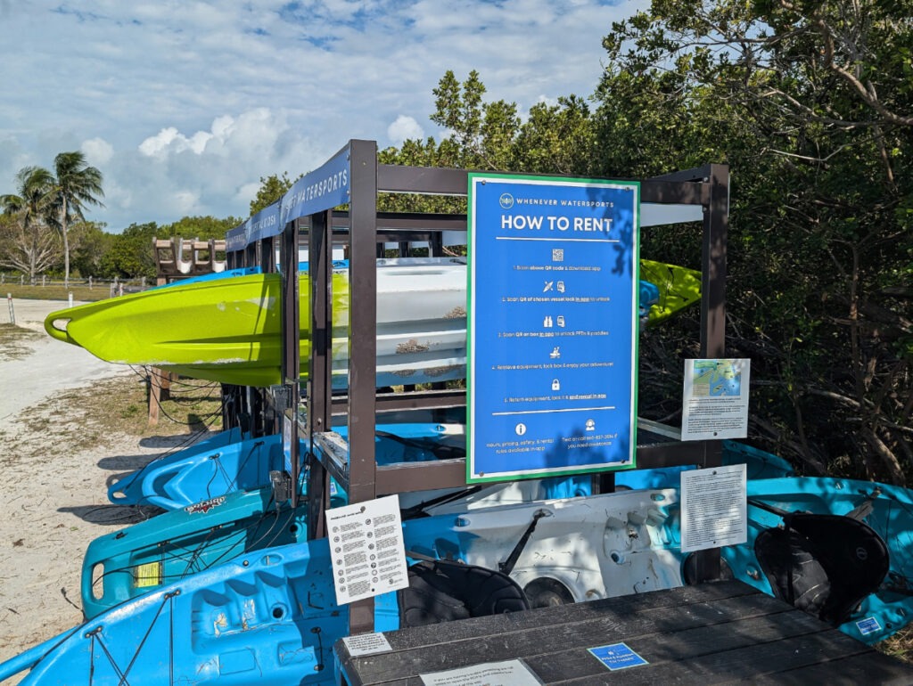 Whenever Watersports Kayak Rentals at Curry Hammock State Park Marathon Florida Keys 1