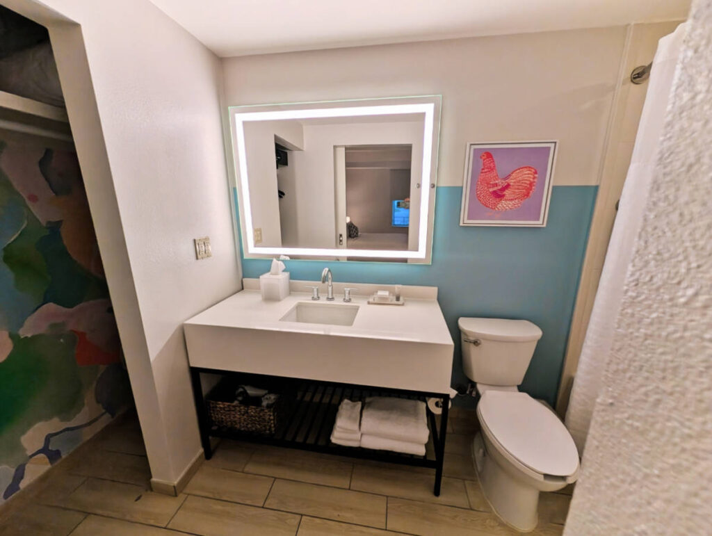 King Suite Bathroom at Blue Flamingo Resort Key West Florida Keys 1