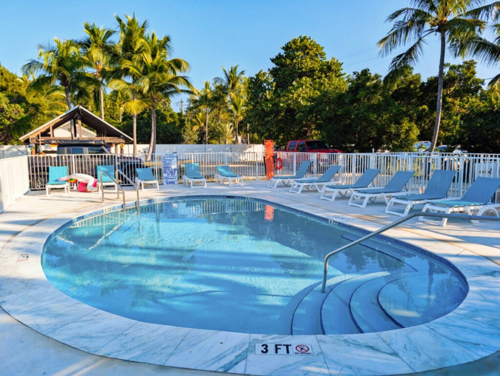 Swimming Pool at Treasure Harbor Resort Houseboats Islamorada Florida Keys 4