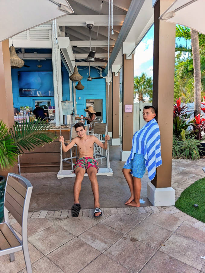Taylor Family at Toasted Coconut at Blue Flamingo Resort Key West Florida Keys 2