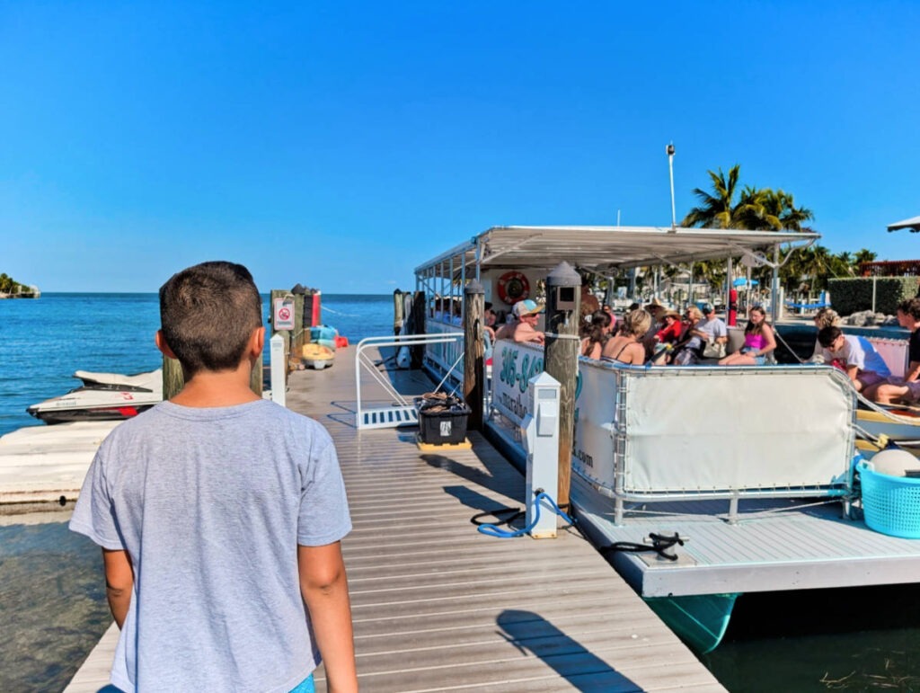 Taylor Family on Sandbar Tour with Marathon Mermaid Cruises Florida Keys 18