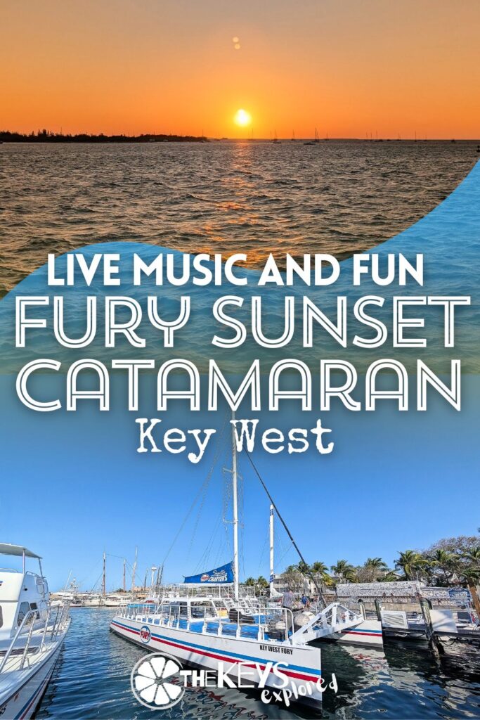 Doing a sunset sailing on a catamaran in Key West is an essential part of visiting, but enjoying live music and drinks out on the water is a bonus. See what you'll find with the Fury Watersports sunset catamaran featuring Commotion on the Ocean. What a fun nightly adventure to watch the sun go down.
